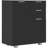  Komoda visoki sjaj crna 71x35x80 cm od konstruiranog drva | shoptok.hr