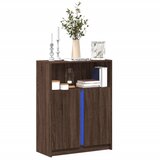 vidaXL Komoda s LED svjetlima boja hrasta 77 x 34 x 100 cm drvena Cijene