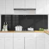  Kuhinjski zid 2 pcs Crna 90 x 60 cm Staklo otporno na udarce | Eponuda.ba