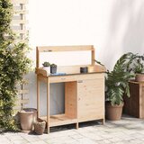  Miza za sajenje z omarico 110,5x45x124,5 trden les jelke | Shoptok.si