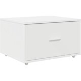 vidaXL Stol s ladicama s policom s pohranom Bijelo 131.5 x 50 x 106.5 cm Konstruirano drvo | shoptok.hr