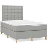  s oprugama i madracem svjetlosivi 120x190 cm od tkanine | shoptok.hr