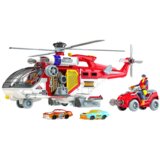  Večnamenski helikopter za reševanje z avtomobilčki in kvadom - rdeč | Shoptok.si