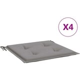 vidaXL jastuci za vrtne stolice 4 kom sivi 50 x 50 x 3 cm od tkanine Cijene