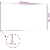  Zidne panele 5 pcs Smeđa 100 x 50 cm EPS pjena | shoptok.hr