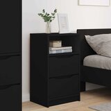  Noćni ormarići 2 pcs Crna 40 x 30 x 467 cm Konstruirano drvo | Eponuda.com