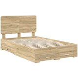  Krevetna konstrukcija s ladicama Sonoma hrast 135 x 190 cm | shoptok.hr