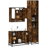 vidaXL 3-dijelni set kupaonskog namještaja boja hrasta drveni | shoptok.hr