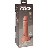 Pipedream King Cock Elite 6" Silicone Dual Density Cock Light | Shoptok.si