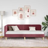  Kutni okvir kreveta Vinska crvena 80 x 200 cm tkanina | shoptok.hr