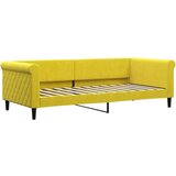  Dnevni krevet na razvlačenje žuti 90 x 200 cm baršunasti | shoptok.hr