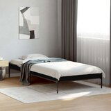  Okvir za krevet crni 100x200 cm konstruirano drvo i metal | shoptok.hr