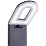 Searchlight Manhattan Zunanja LED stenska svetilka iz matiranega aluminija, siva IP44, (22100644) | Shoptok.si