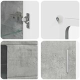  Kreveta s policom FLORIN Betonski sivi 55,5 x 29 x 100 cm | shoptok.hr