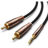 Ugreen 2x RCA kabel AV170 (Cinch) jack 3.5mm, 2m (črn), (20627382) | Shoptok.si