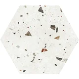 HEX SONAR White 22x25 podna saten