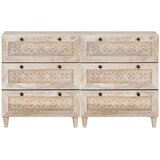 vidaXL Kreveta 2 pcs Bijelo 60 x 33 x 75 cm masivno drvo manga | shoptok.hr