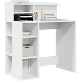  Stol s policom Bijelo 90 x 48 x 101,5 cm Konstruirano drvo | shoptok.hr