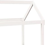  Dnevni krevet s krovom bez madraca bijeli 80x200cm masivno drvo | shoptok.hr