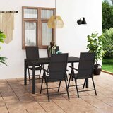  5-dijelni vrtni blagovaonski set crni | shoptok.hr
