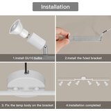 DEHOBO stropni reflektor z nastavljivimi GU10 grli | Shoptok.si