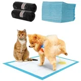 100x vpojna higienska podloga za pse 60 x 60cm + 30x vrečka za iztrebke 30 x 22cm