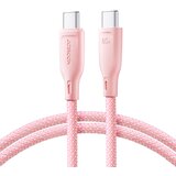Joyroom USB-C kabel 60 W za hitri prenos Večbarvna serija 1 m roza, (21831670) | Shoptok.si