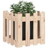  Vrtna sadilica s izgledom ograde 40x40x40 cm masivna borovina | shoptok.hr