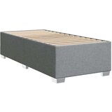  Krevet s oprugama i madracem svjetlosivi 100x200 cm od tkanine | shoptok.hr