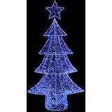 vidaXL Božično drevo med 160 LED Modra 150 cm Akril | Shoptok.si