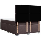  Krevet s oprugama i madracem tamnosmeđi 140 x 190 cm od tkanine | shoptok.hr