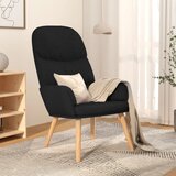 The Living Store Stol za sproščanje črno blago - Stol Za Sproščanje, (21485299) Cene