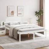 Krevet za starije osobe bijeli 160 x 200 cm od masivne borovine | Eponuda.com
