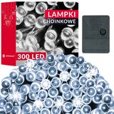 Lampice za božićno drvce 300 LED dioda hladno bijele | shoptok.hr