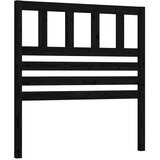 Maison Chic posteljno vzglavje - vzglavna omarica - nočna omarica črno 96x4x100 cm trdna borovina, (21706095) | Shoptok.si