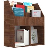vidaXL stalak za dječje časopise smeđa boja hrasta 71x30x78 5cm drveni | shoptok.hr