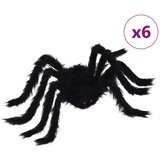 Halloween Pauk Dekoracija 6 pcs Crna 75 cm Poliester i čelik | shoptok.hr