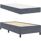  Krevetna konstrukcija Tamno siva 90 x 200 cm tkanina | shoptok.hr