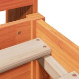 Knjižna postelja brez vzmetnice vošč. rjava 135x190 cm borovina, (21653704) | Shoptok.si