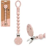 Interbaby silikonski držač dude (kuglice) Dark Pink | shoptok.hr