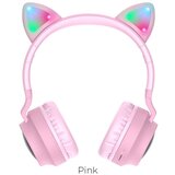 Hoco bluetooth slušalice W27 cat ear roze Cene