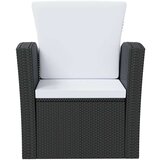 vidaXL 16-dijelna vrtna garnitura od poliratana s jastucima crna | shoptok.hr