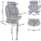 Nukido Aero Line crna i tamnoplava autosjedalica 0-36 kg Isofix | shoptok.hr
