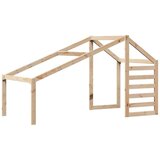 vidaXL Visoka postelja s streho 80x200 cm trdna borovina, (21243104) | Shoptok.si