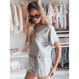 DStreet Komplet damski dresowy LOVE SPORT szary | Shoptok.si