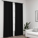 Furnova Zatemnitvene zavese z obešali 2 kosa antracitne 140x245 cm, (21917797) | Shoptok.si