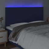  LED uzglavlje plavo 160x5x118/128 cm od tkanine | shoptok.hr