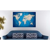  Slika na plutenoj podlozi - Dark Blue Trail [Cork Map] 120x80 | shoptok.hr