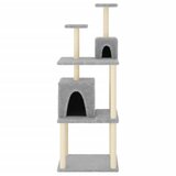  Penjalica za mačke sa stupovima za grebanje svjetlosiva 167 cm | shoptok.hr