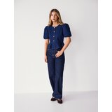 Reserved Traper bluza s peplumom - mornarsko plava | shoptok.hr
